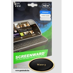 Samsung Wave 3 képernyővédő fólia, screenprotector