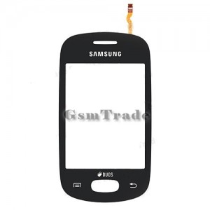 Samsung GT-S5310,GT-S5312 Galaxy Pocket Neo fekete érintőpanel, touchscreen
